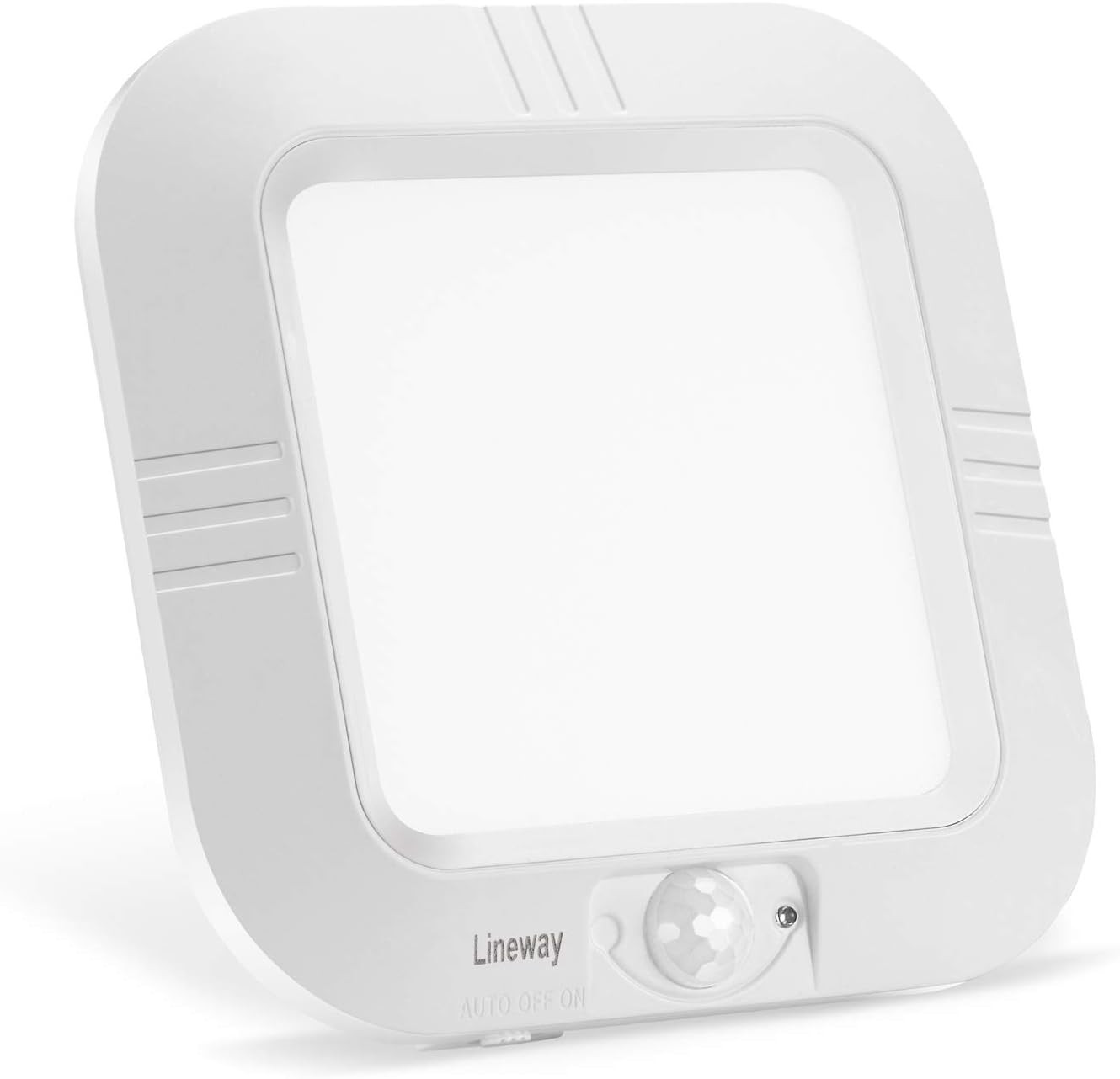 LINEWAY Motion Sensor Ceiling Light - Indoor Motion Activated LED Light, 6000K,