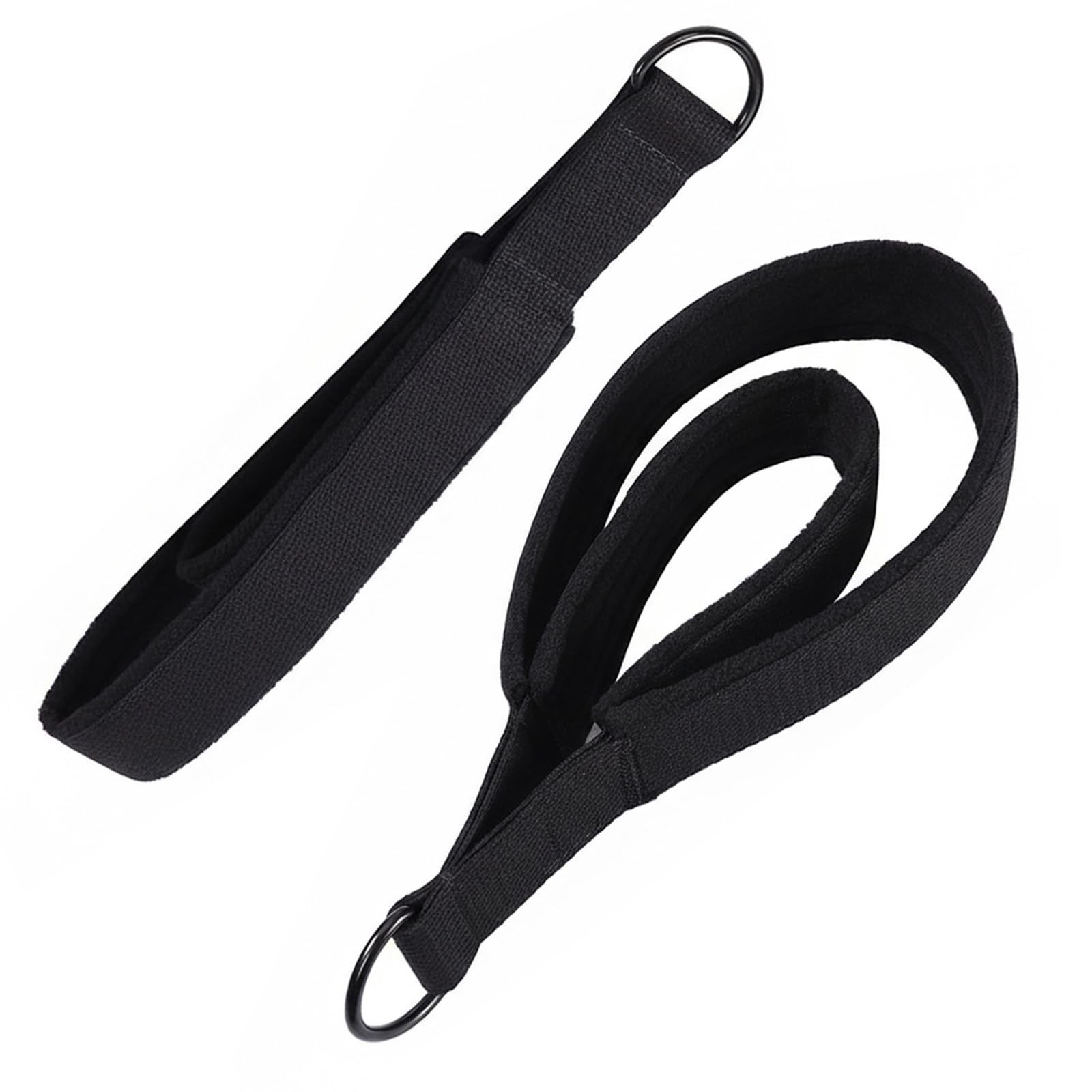 Pilates Double Loop Straps with Extra Padding, Adjustable D Ring Reformer Str...