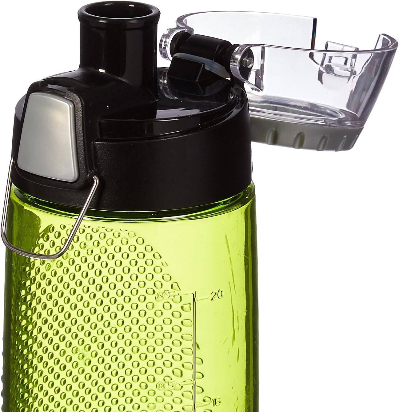 Durable 24oz Tritan Hydration Bottle - Smart Water Intake Meter, Lime Green