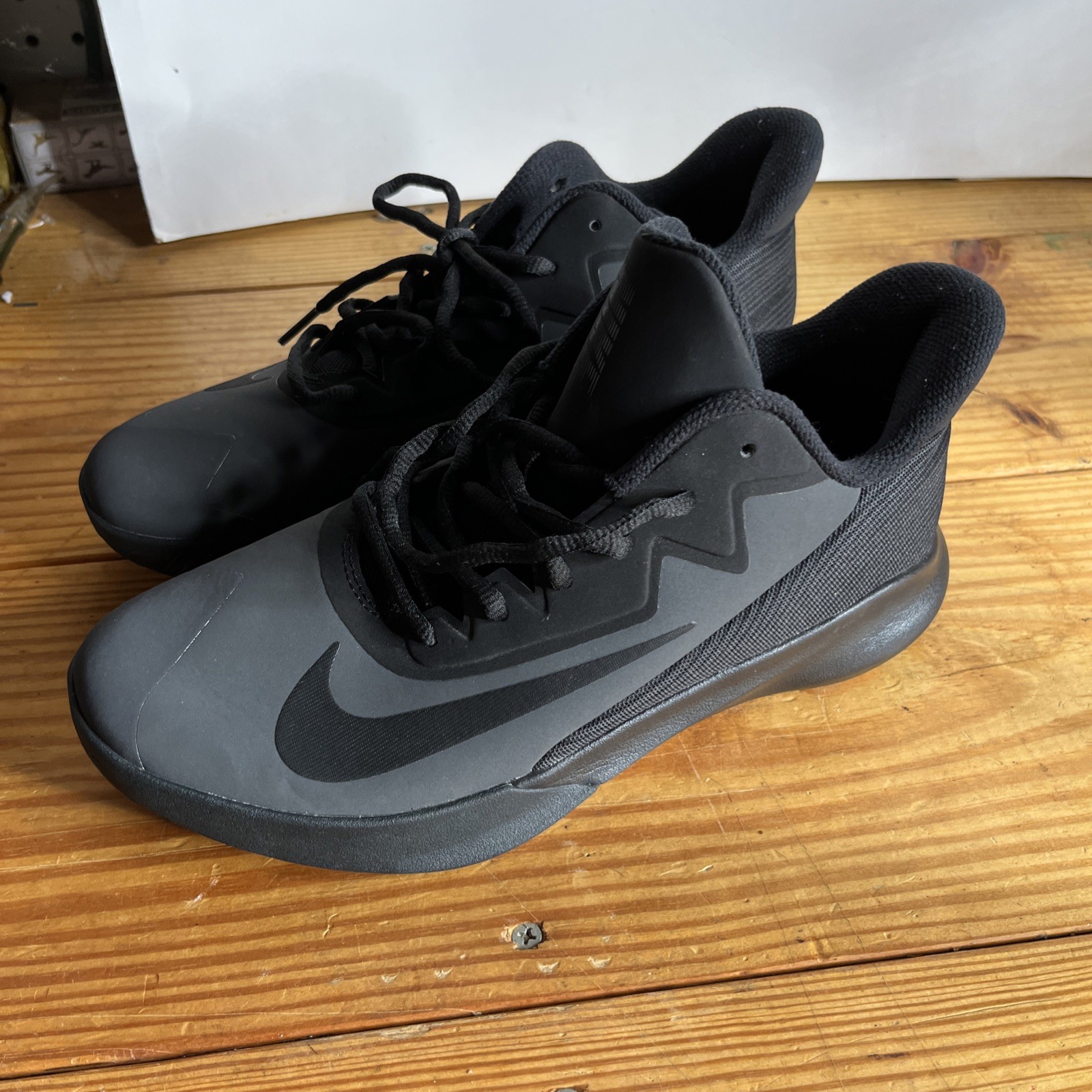Nike-Precision IV-Basketball Shoes-CK1070-001Dark Smoke Gray/Black-Mens Size 8