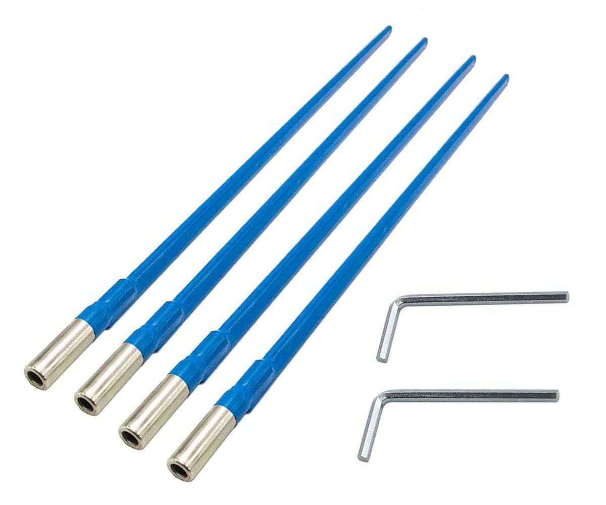 Pack of 4pcs 420mm Two Way Rod Type Guitar Truss Rod Steel with L- Wrench for...