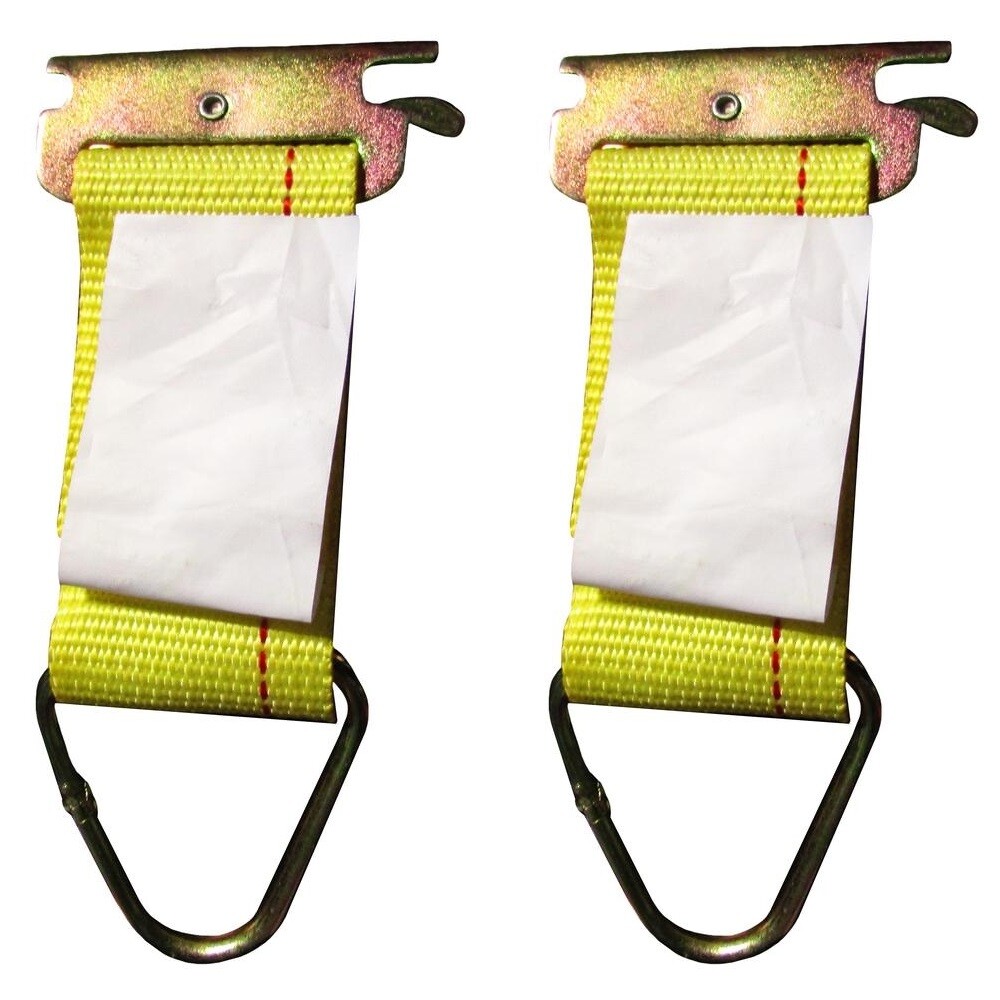 (2) E Track Fitting Rope Tie Off Enclosed Trailer Cargo Trailer Tie Down Strap