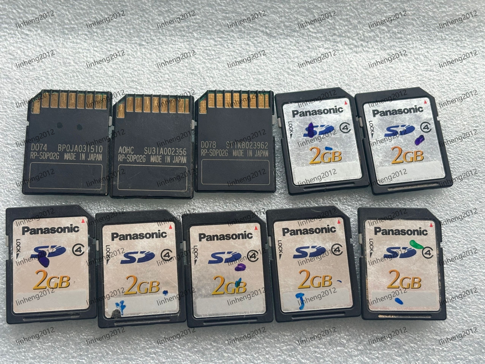 10PCS Panasonic 2GB SD Memory card