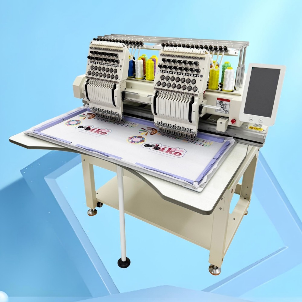 110-220V Double-head Commercial Electric Embroidery Machine for Clothing Stores