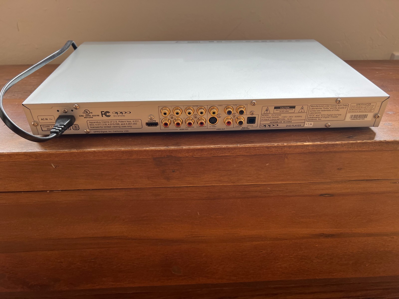 Oppo DV-970HD SACD/CD/DVD Player