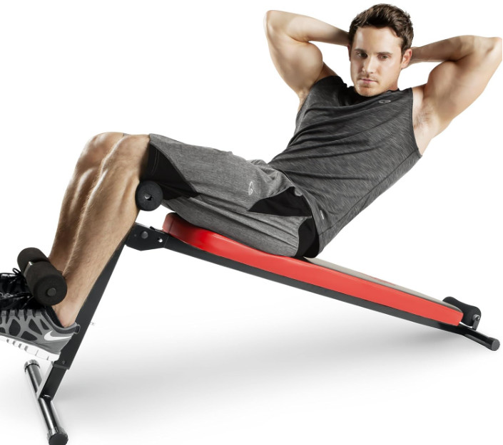 Banco inclinado plegable con reposacabezas ajuste múltiple fitness