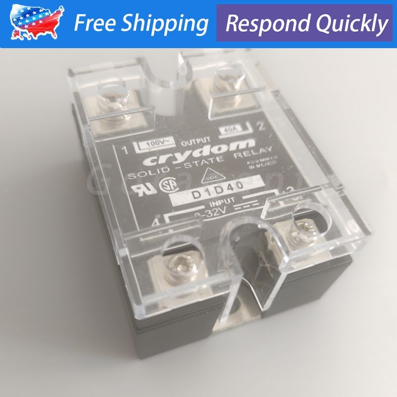 2PCS For Crydom D1D40 Module Supply Solid State Relay 3-32V 40A