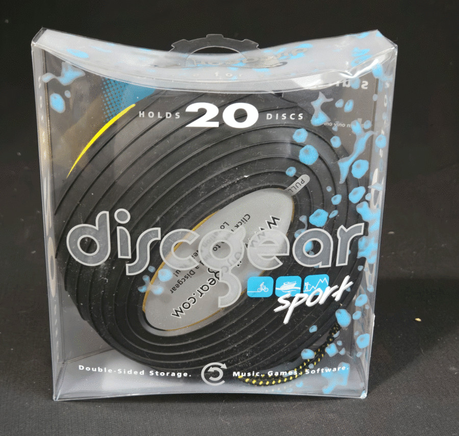 Discgear Sport 20 CD Game DVD Black Hard Shell Storage Carry Case