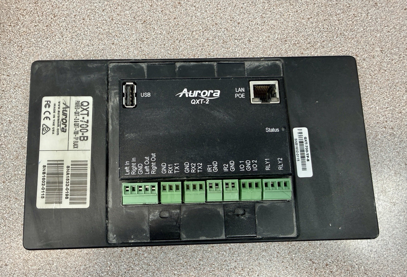 Aurora Multimedia QXT-700 Quad Core IP HD Touch Panel Control System