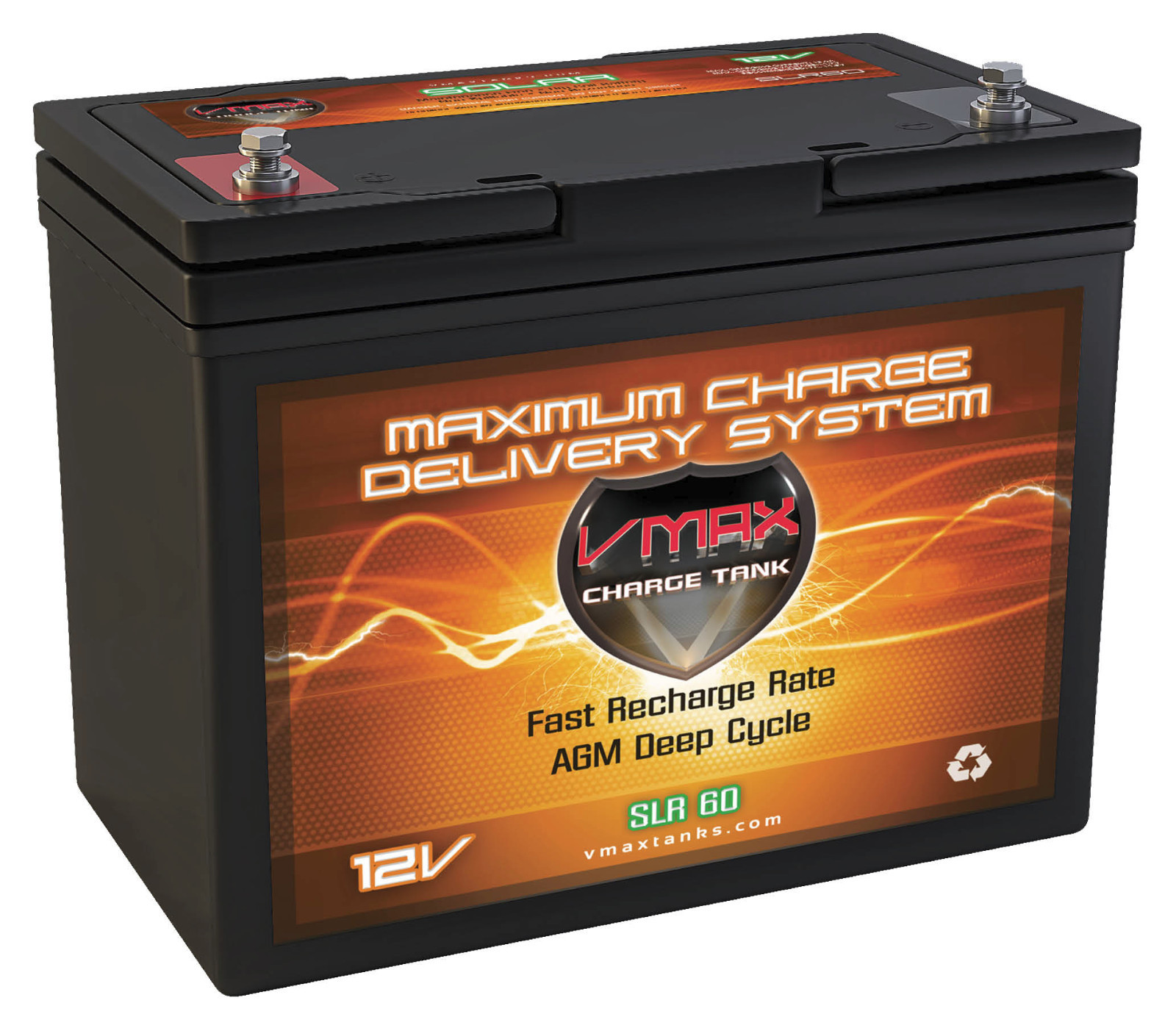 SLR60 SOLAR Energy panel or 12V charger AGM DEEP CYCLE 60AH VMAX backup BATTERY