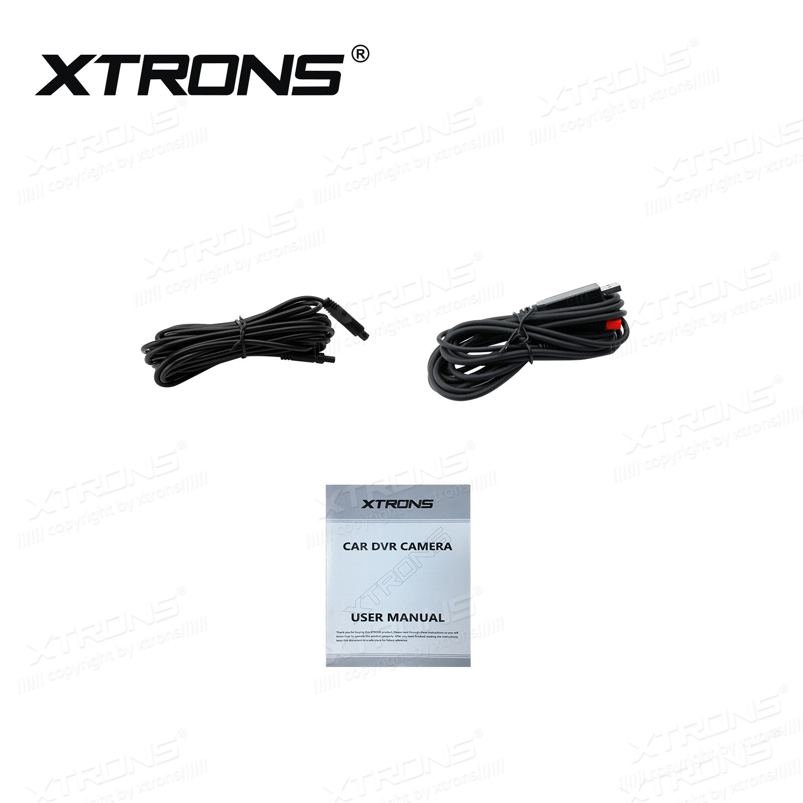 Car Front+Rear DVR Dash Camera HD Video Recorder 720P Wide-Angle