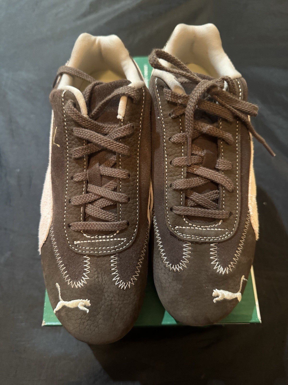 Puma Speedcat Wine Club Womens Sneakers Chocolate Jasmin Flower 402562_01 Sz 6.5