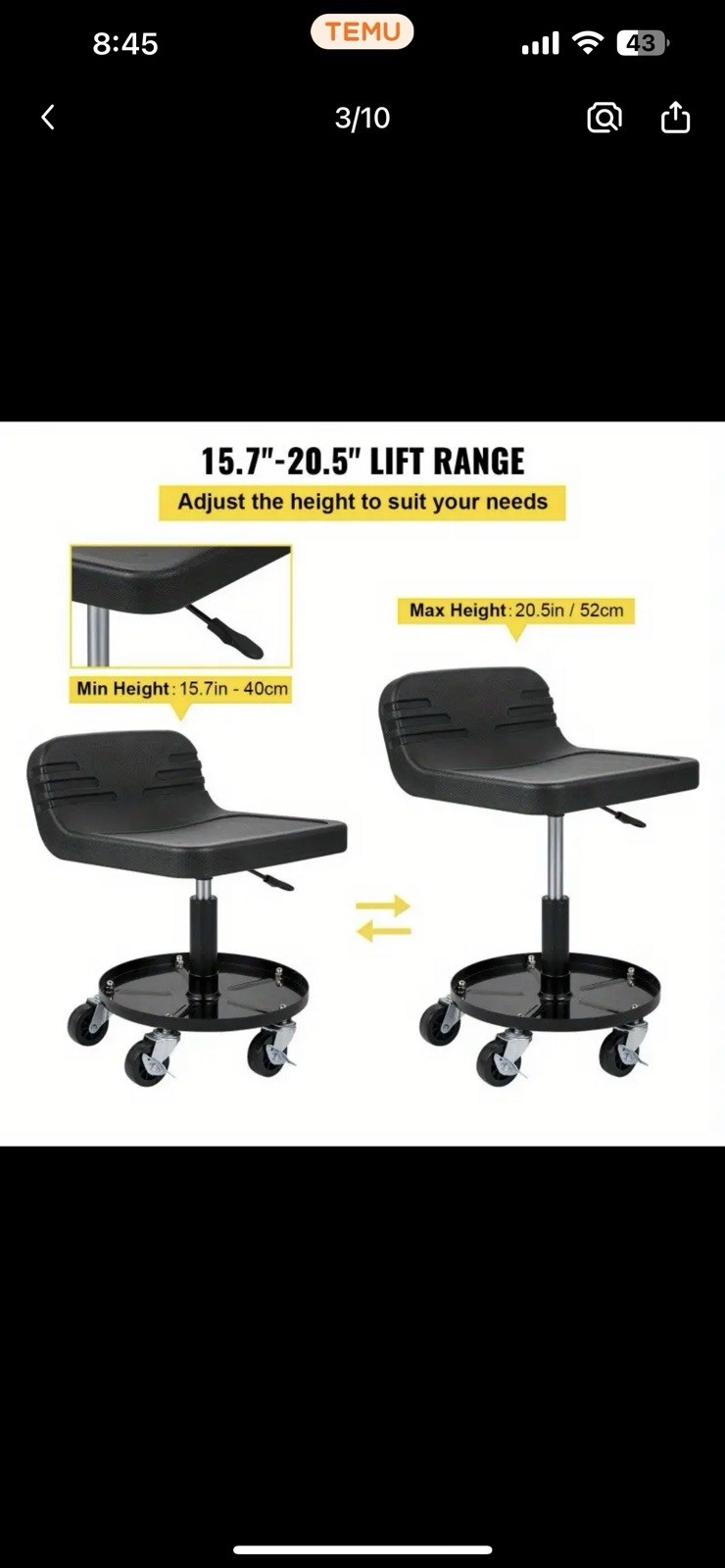 Mechanic Shop Stool