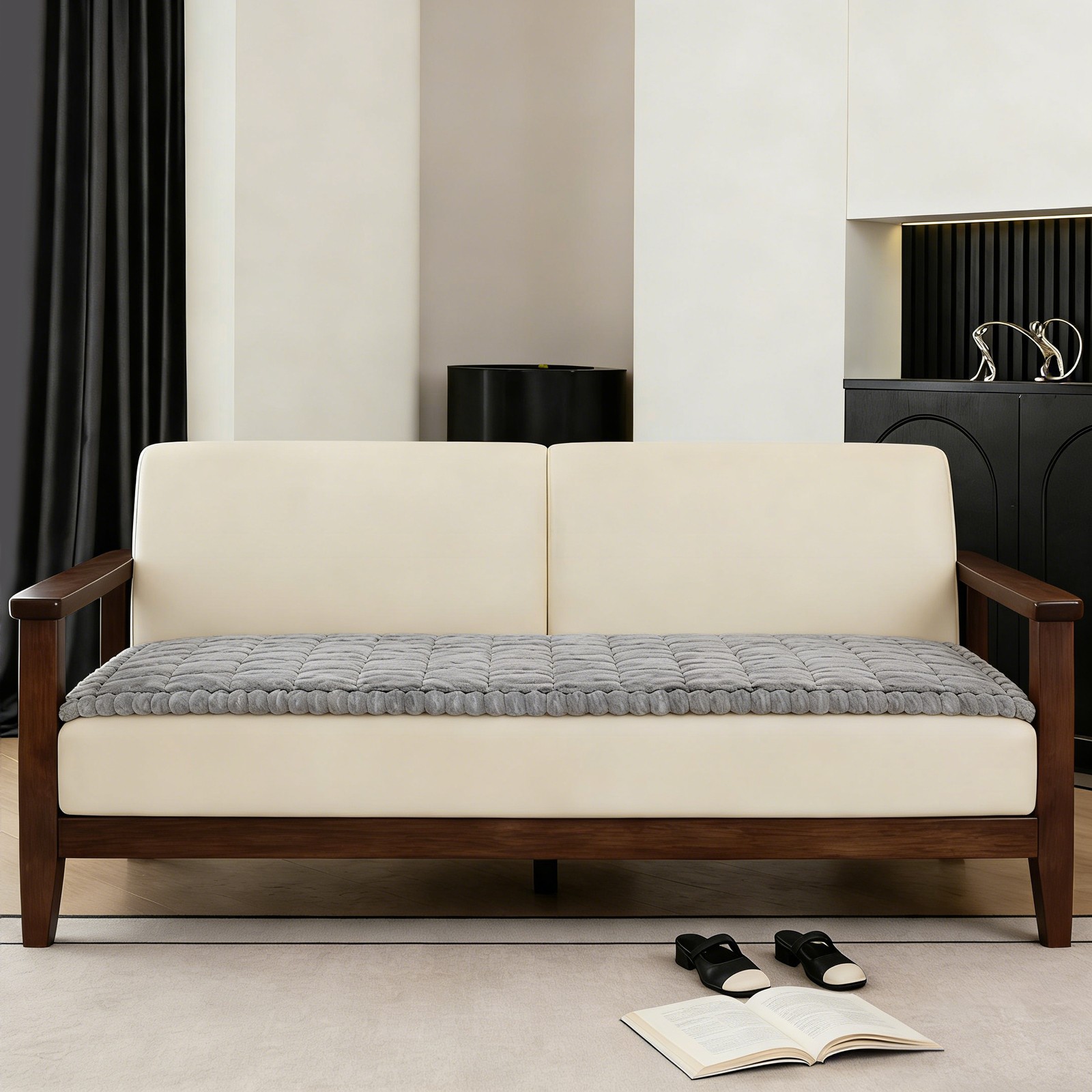 59*27in Pet Friendly Couch Cover, Slip-prevention Sofa Cover, Plush Couch Cover