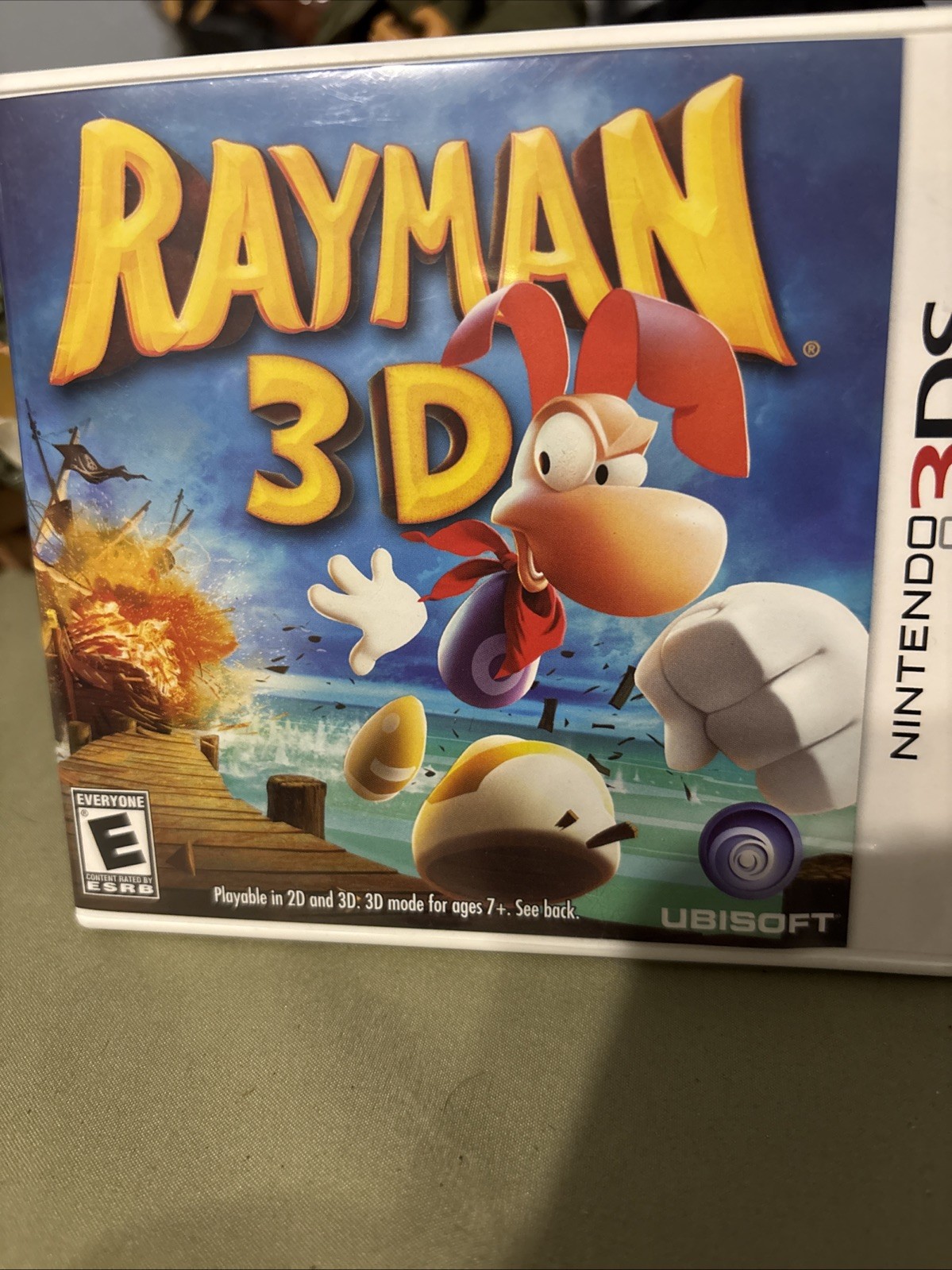 Rayman 3D Nintendo 3DS Case And Booklet Only