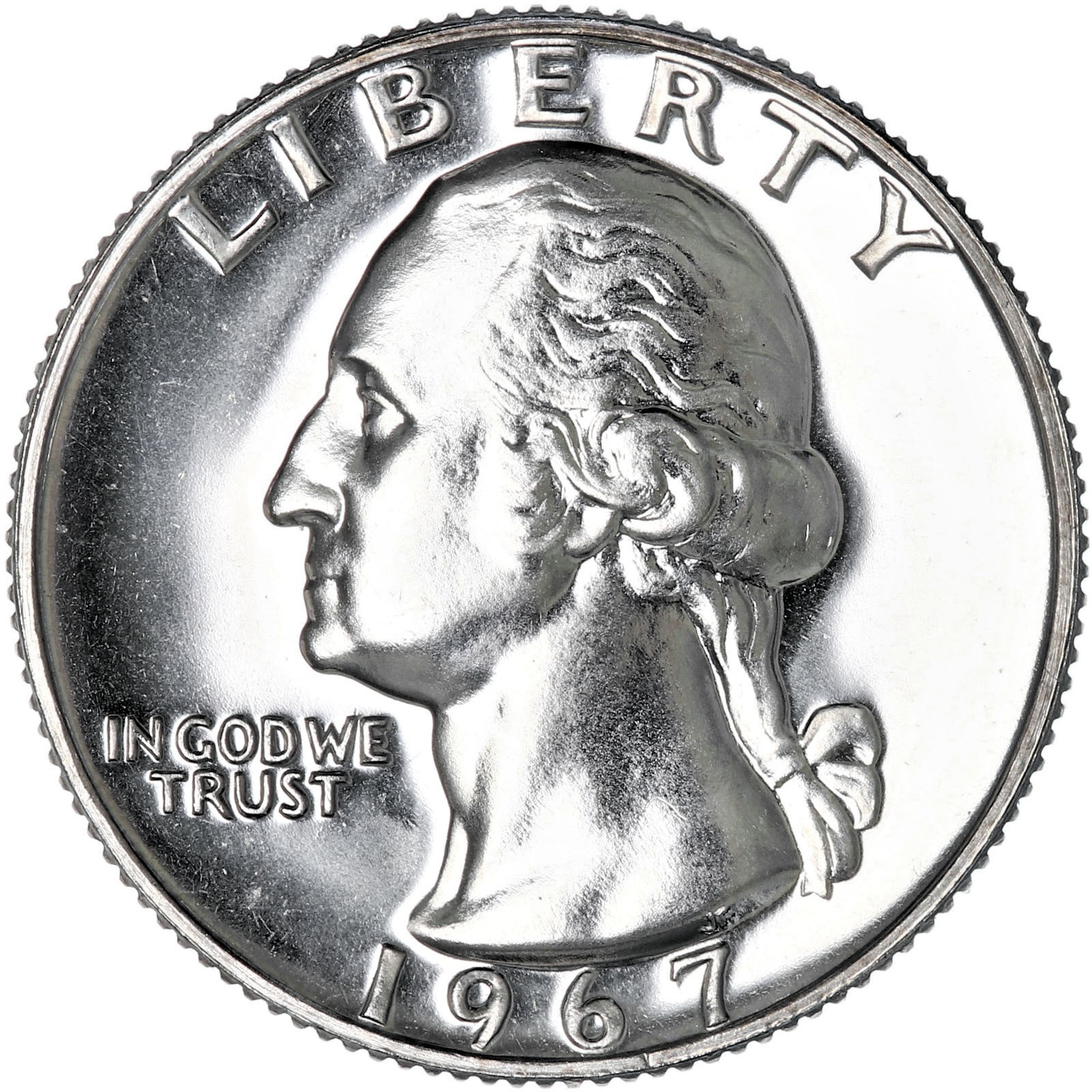 1967 SMS Washington Quarter Gem BU Special Mint Set CN-Clad