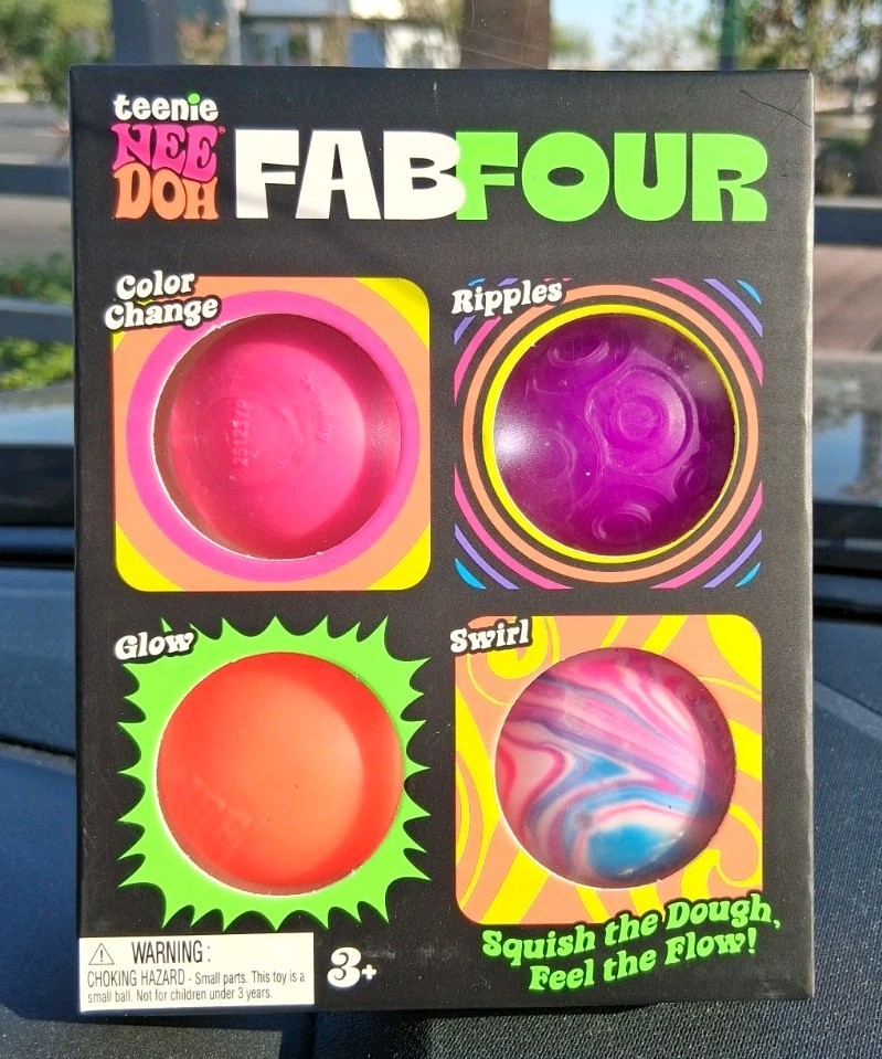 NEEDOH Teenie FAB FOUR Schylling Nee Doh 4 Pack 🔥 RARE Find Ships TOMORROW