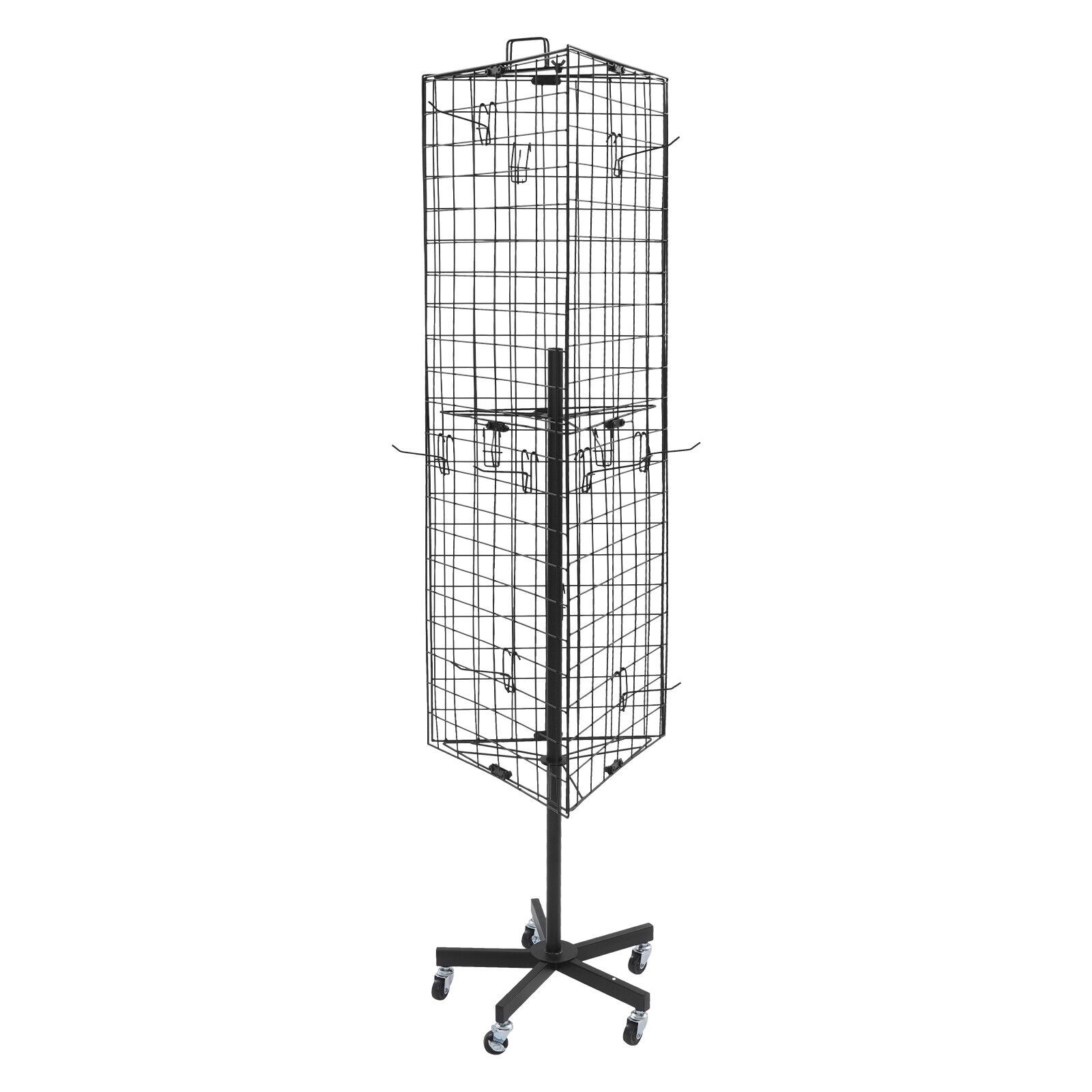 Gridwall Panel Display Stand Triangular Heavy Movable Floorstanding Detachable