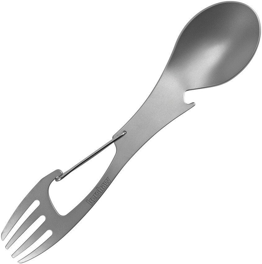 Kershaw Silver XL Ration Fork / Spoon / Bottle Opener Tool - 1145X