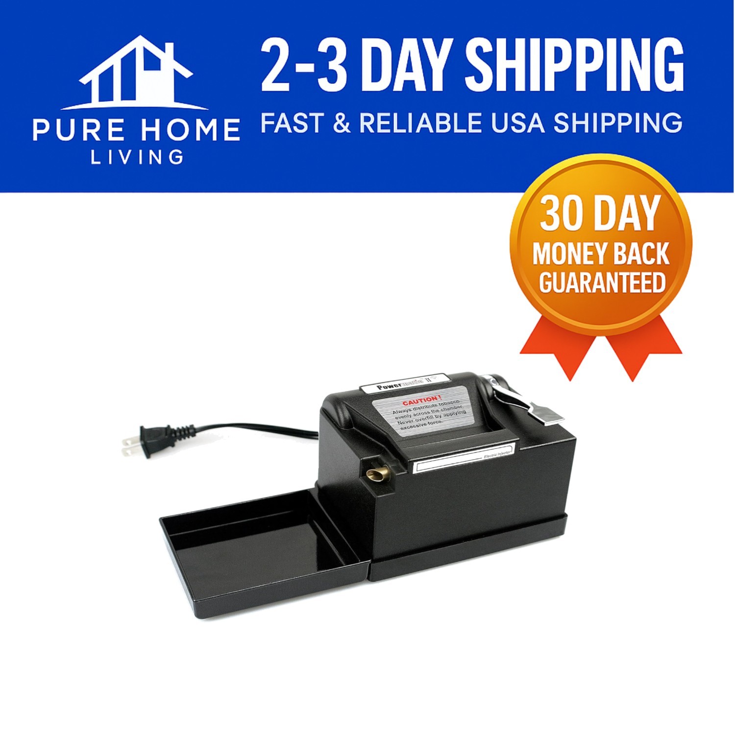 Effortless Rolling with II Plus Electric Cigarette Injector - Compact & Durable