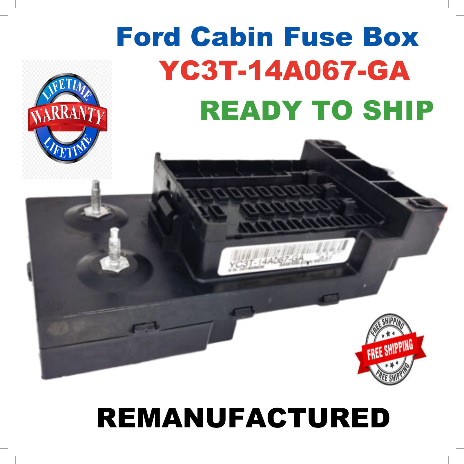 ✔ REBUILT ✔ YC3T-14A067-GA 2004 2005 FORD F650 F750 SUPER DUTY INTERIOR FUSE BOX