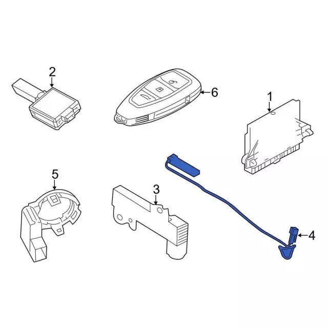 Genuine Ford Keyless Entry Antenna DS7Z-19D596-A