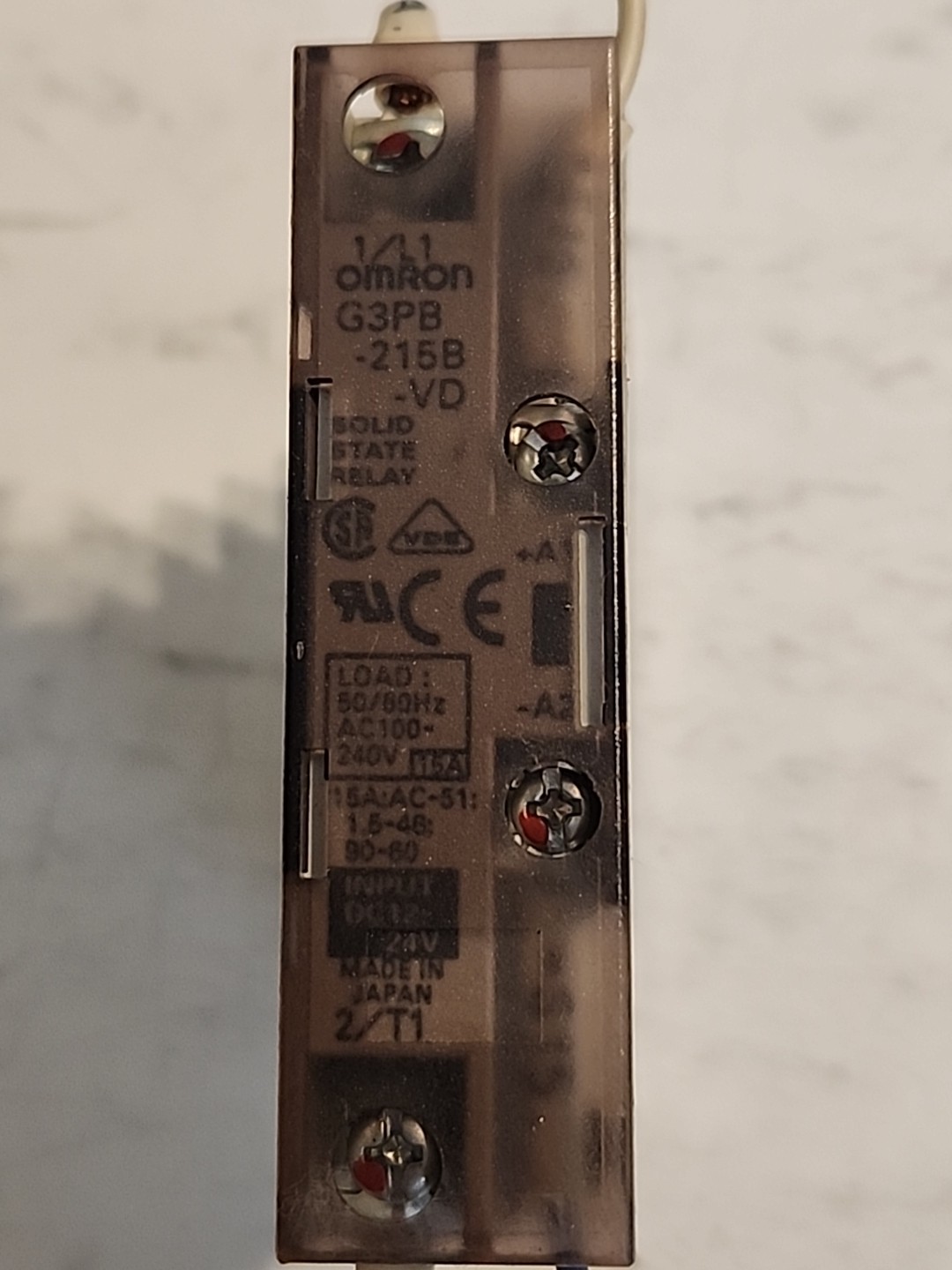 OMRON G3PB-215B-VD   SOLID STATE RELAY INPUT 12- 24V - Free Shipping