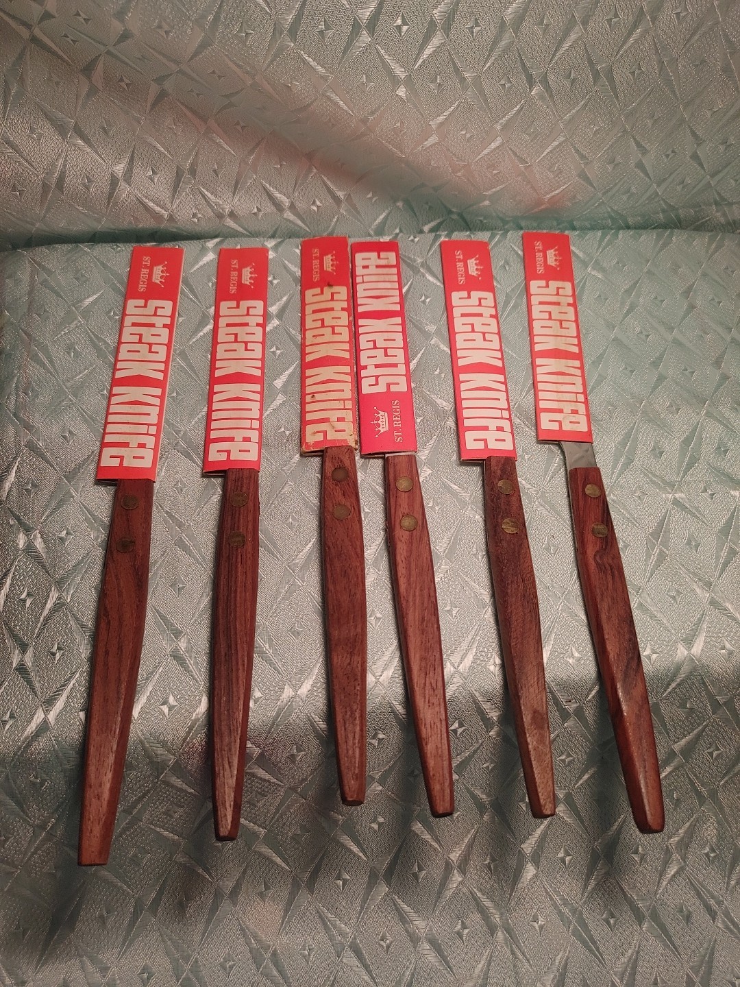 St Regis Steak Knife Stainless Japan Knives Wood Handle Set Of 6