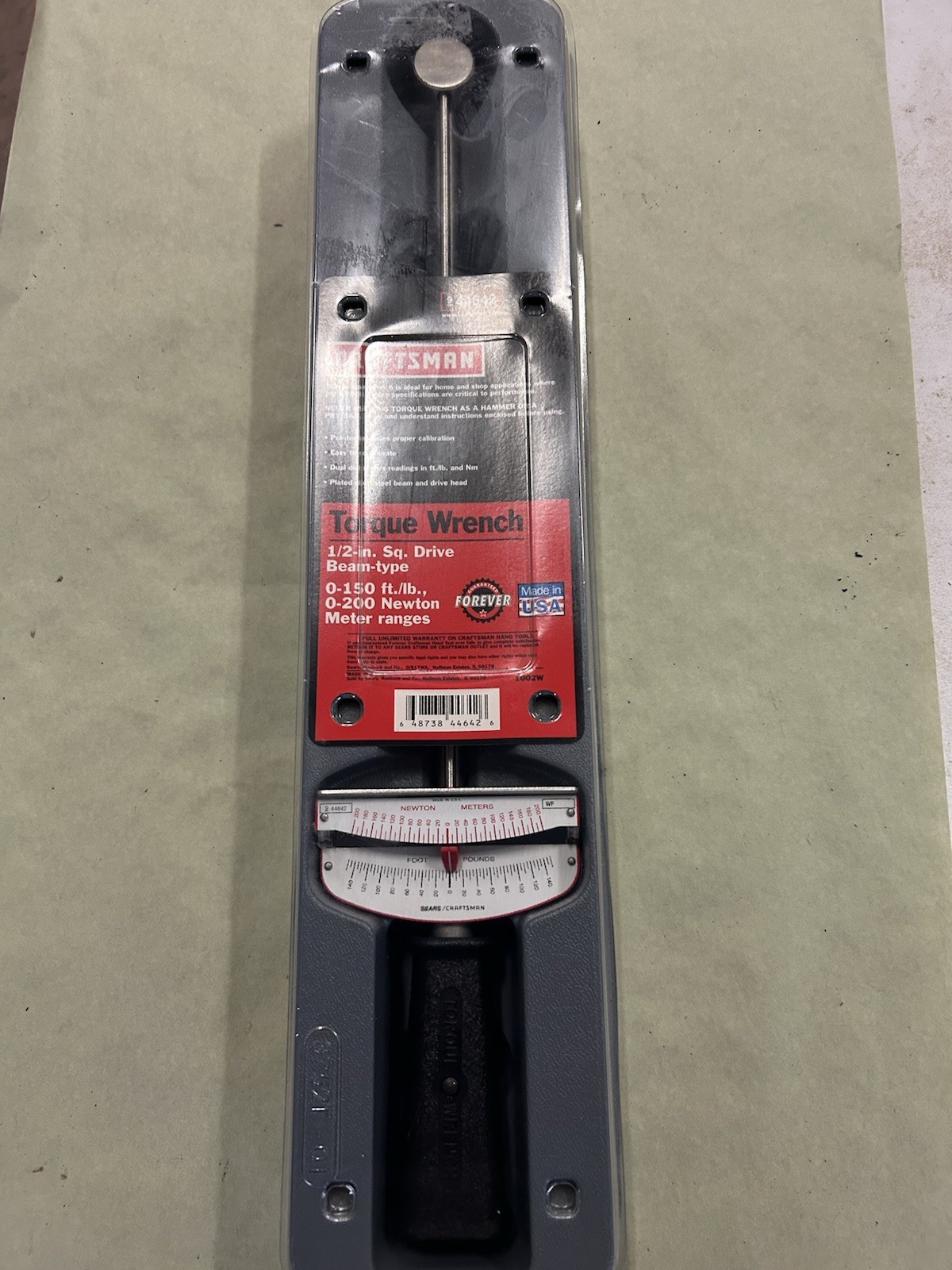 Craftsman 1/2 In Torque Wrench #9 44642