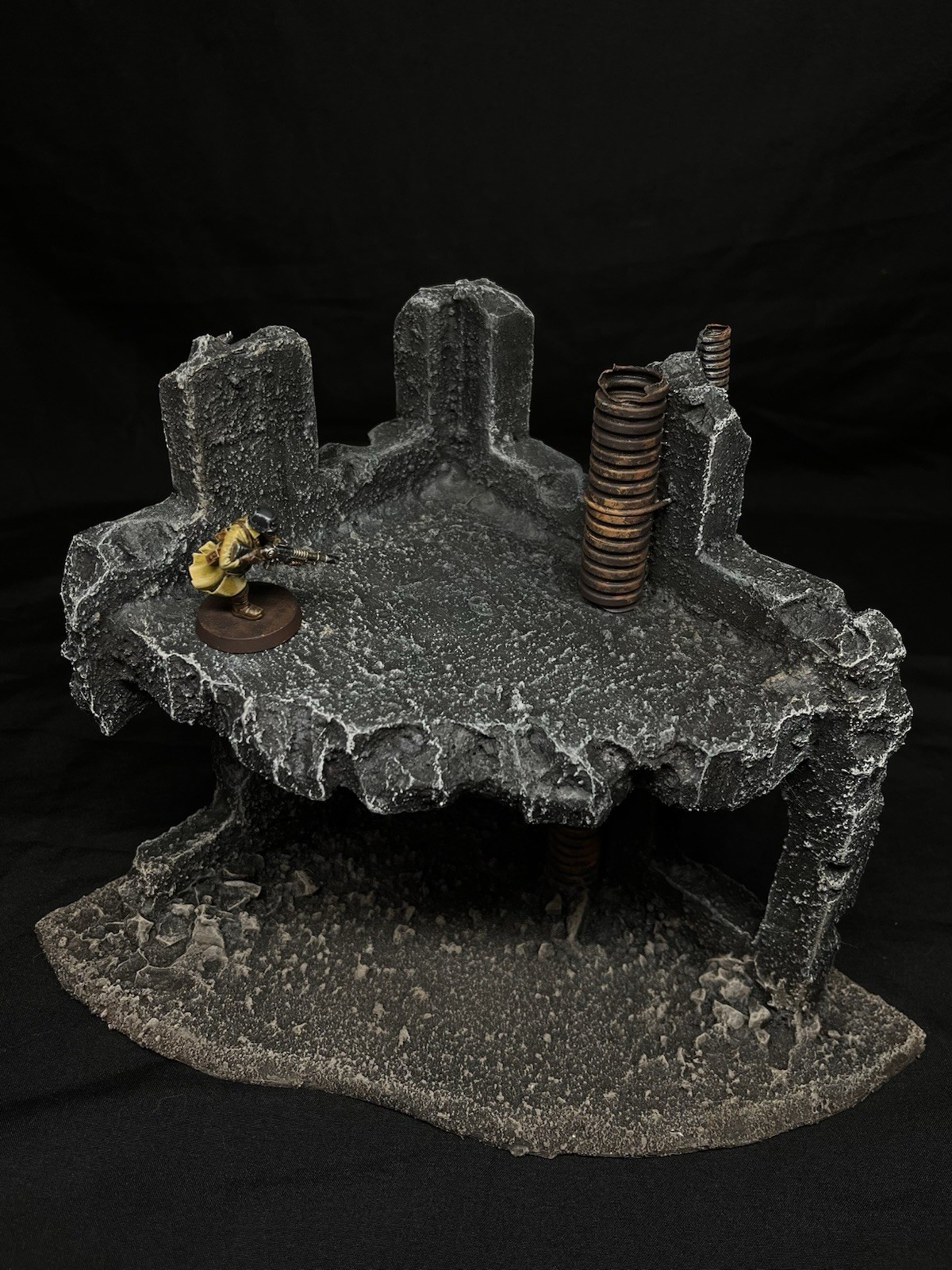 Warhammer 40K Compatible Corner Ruins Terrain Painted Tabletop Wargaming Scenery