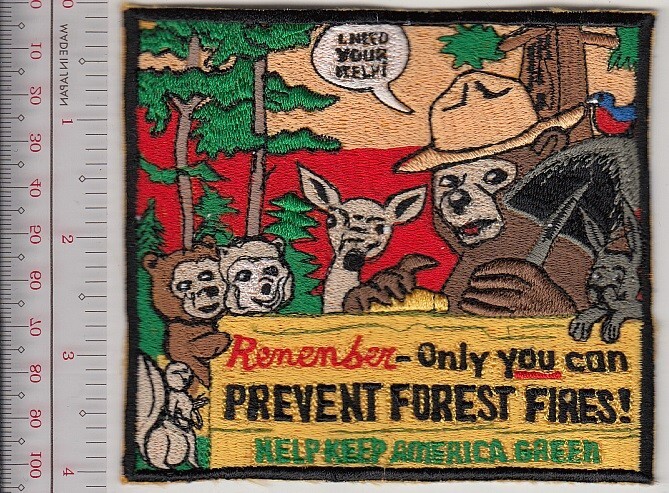 Smokey the Bear Friends Say Remember Only You Can Prevent Forest Fires NO TARIFF