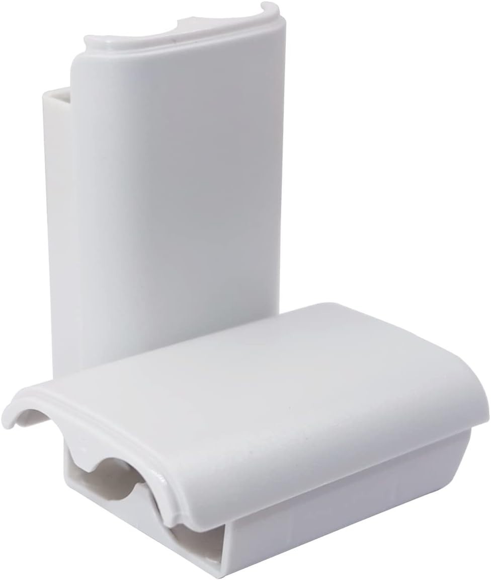 4-Pack White Battery Cover Shell for Xbox 360 Wireless Controllers - ABS
