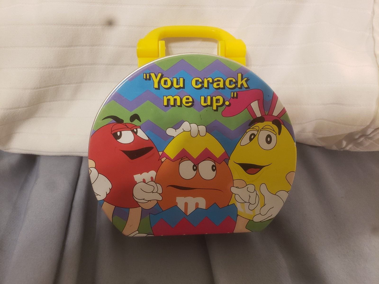2003 M&M Small Easter Tin With Handle