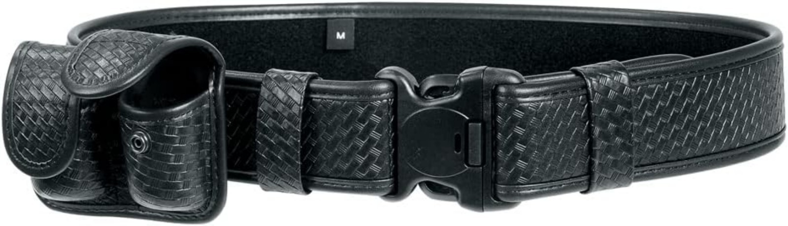 Double Speed Loader Pouch Nylon Basketweave Holds Two .38/.357 Loaders