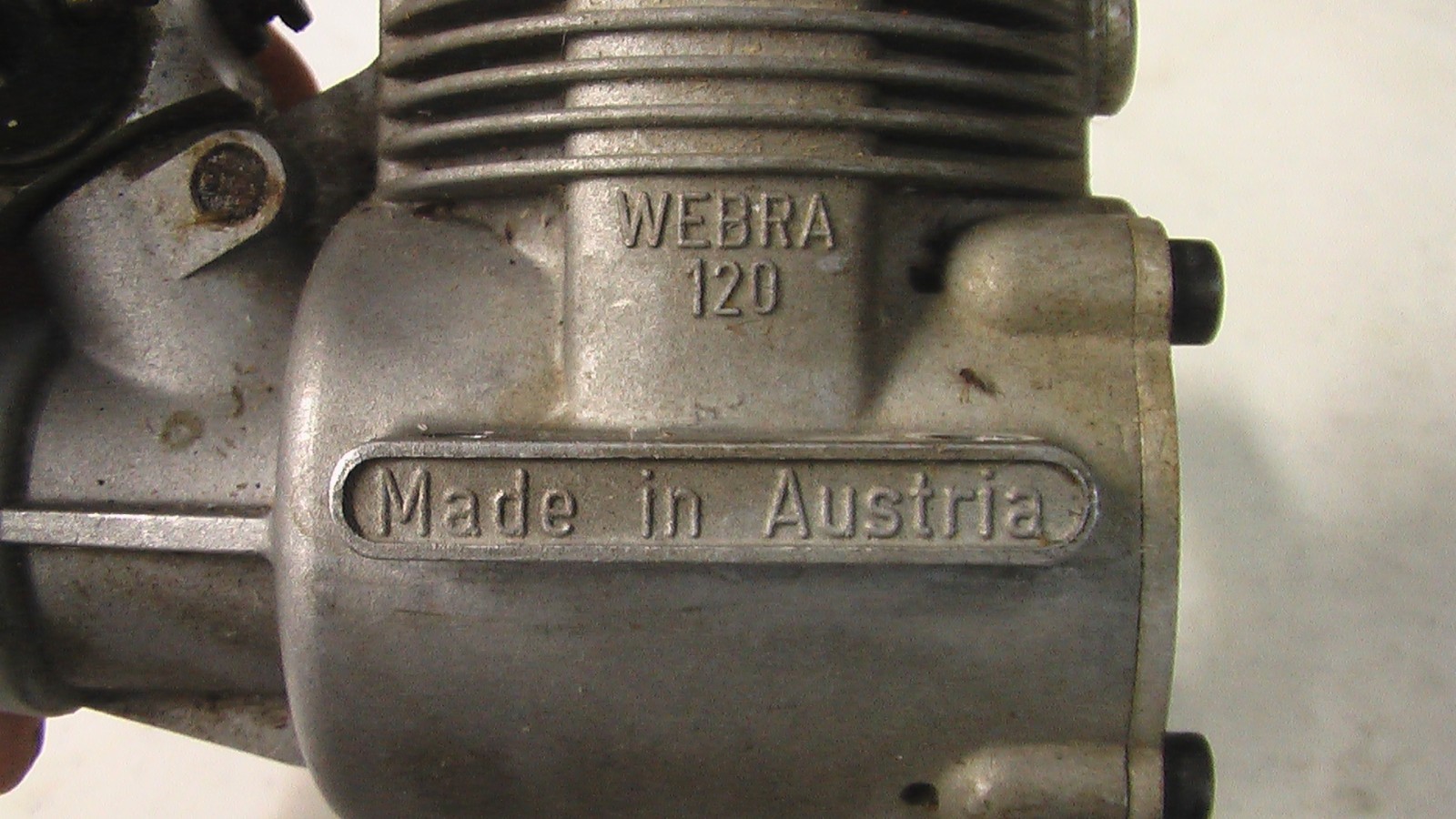 Webra 120 RC with muffler runs well
