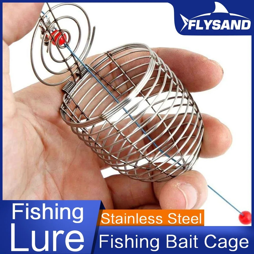 Fishing Bait Trap Cage Feeder Basket Holder Coarse Lure Feeder