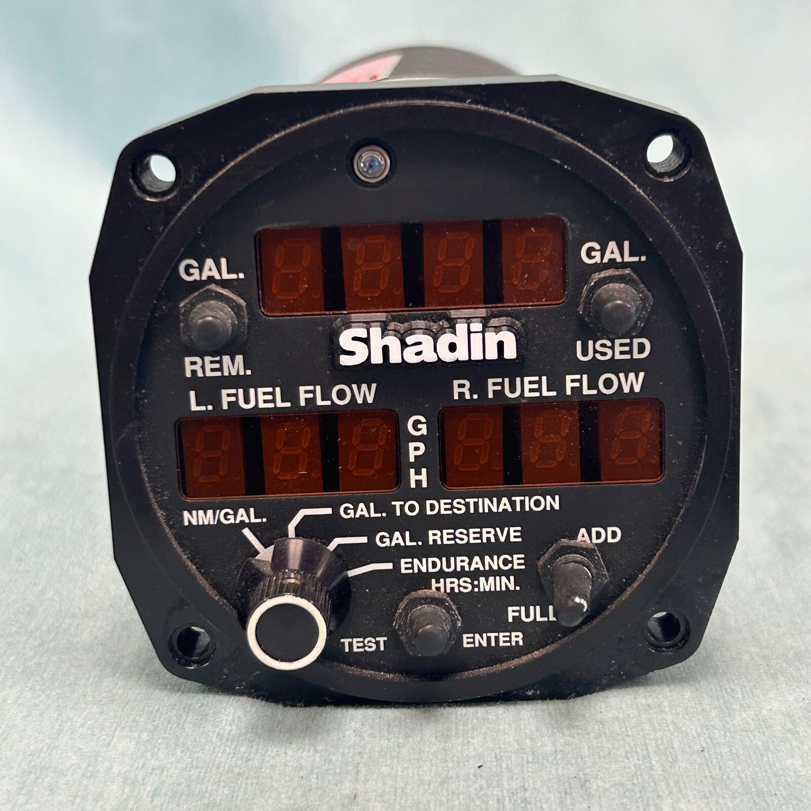 Shadin Fuel Flow Indicator Digiflo-L Digital P/N: 910532P 14/28VDC + Manual