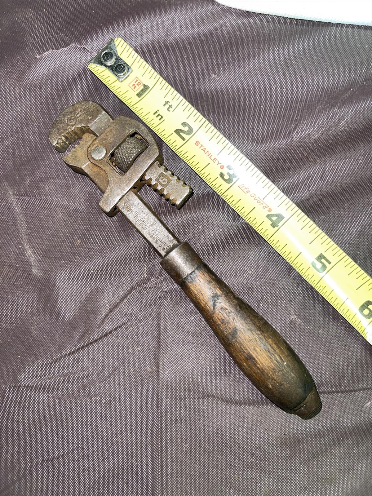 Stillson Wrench By Moore Drop Forging No. 6 6” Springfield Mass USA Antique