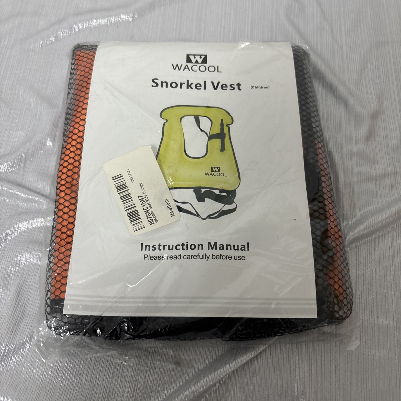 Wacool Youth Snorkel Vest Orange Child Safety