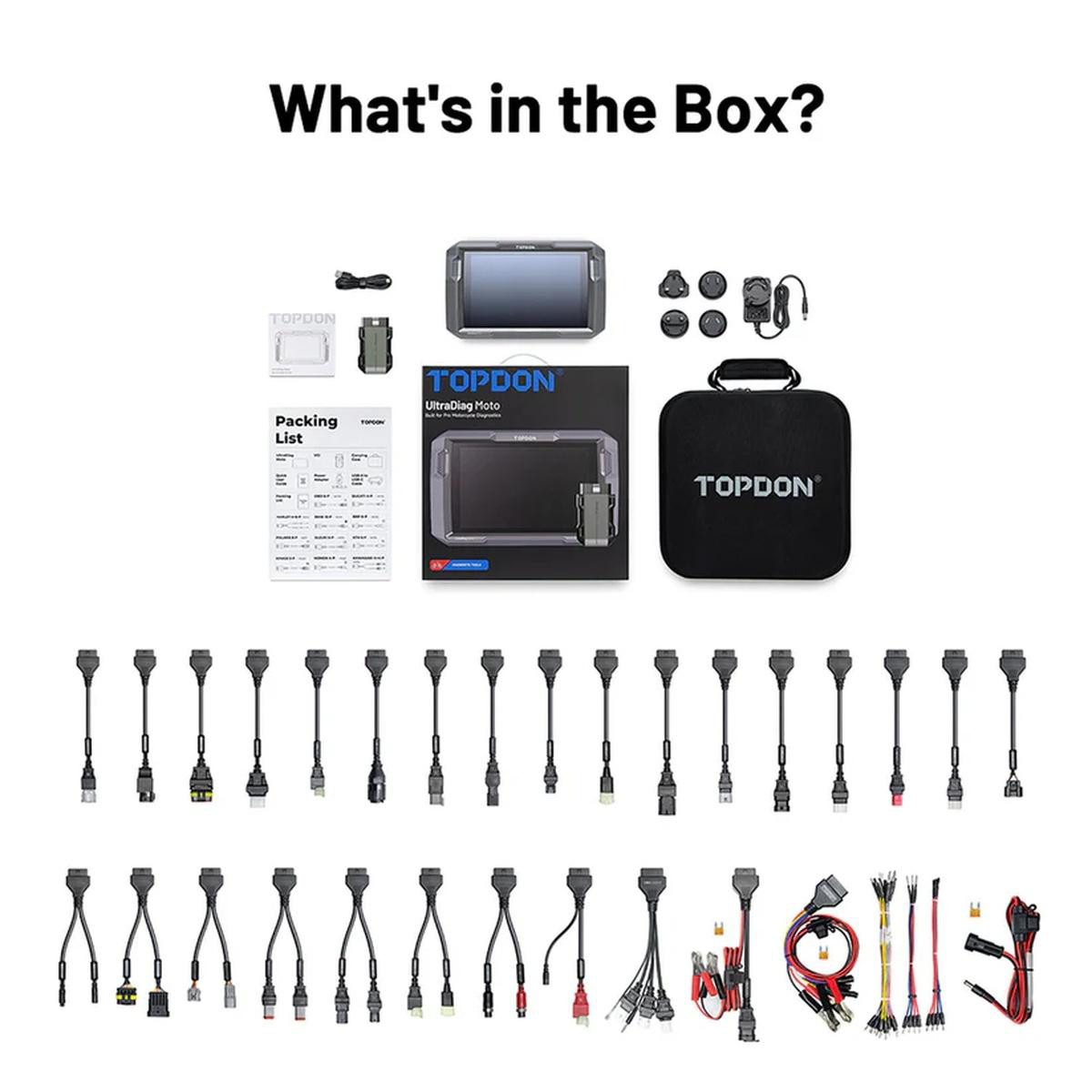 Topdon UltraDiag Moto Motorcycle Diagnostic Tool for 80+ Brands