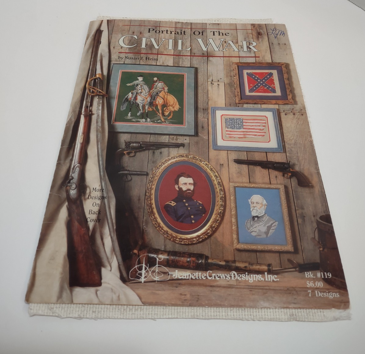 Portrait of the Civil War Cross Stitch Instruction Design Bk 119 Jeanette Crews