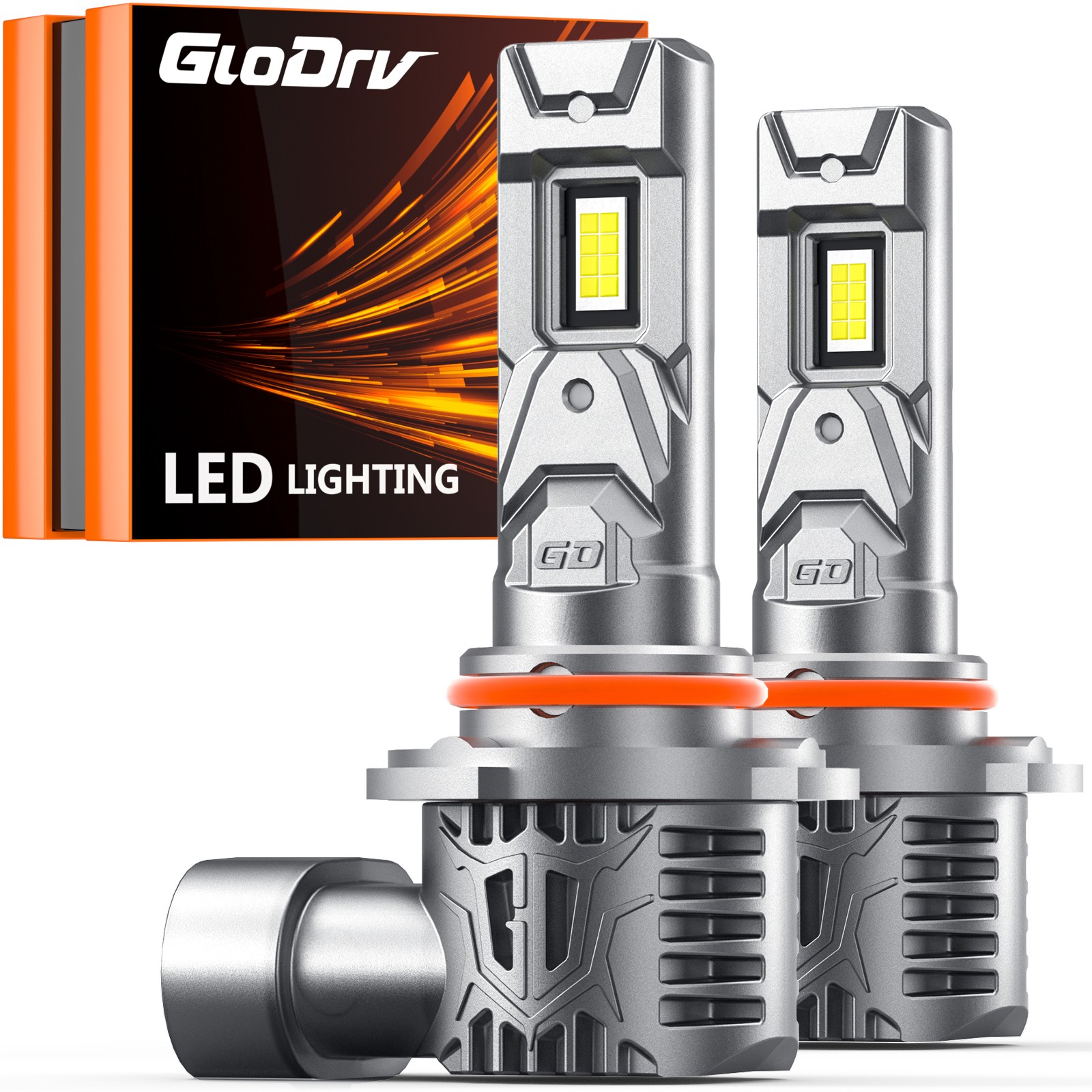 9005 HB3 LED Headlight High Beam Super Bright Bulbs White 60W 16000LM Fanless 2x
