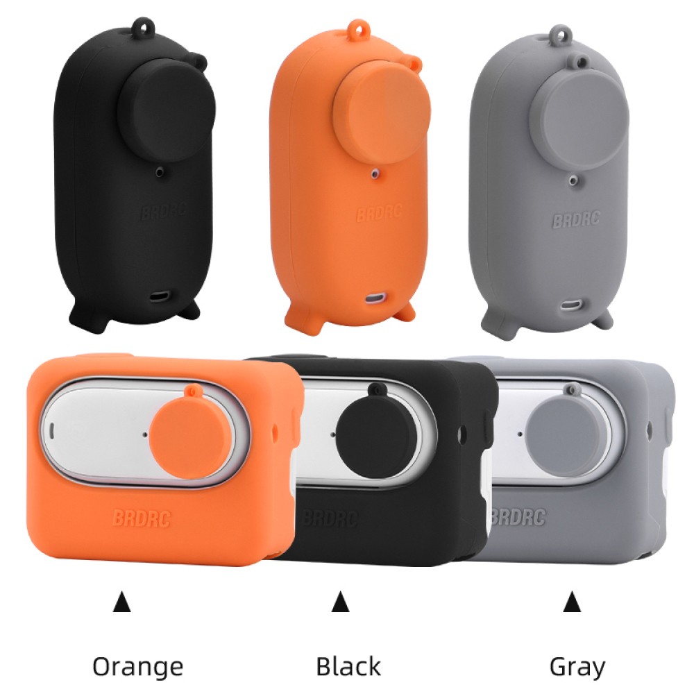 For Insta360 Go 3 Camera Battery Lens Silicone Dust Cover Protective Case Cover