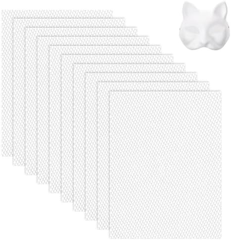 10 Sheets White Fursuit Eye Plastic Mesh 1mm Therian Eye Mesh Waterproof Printab
