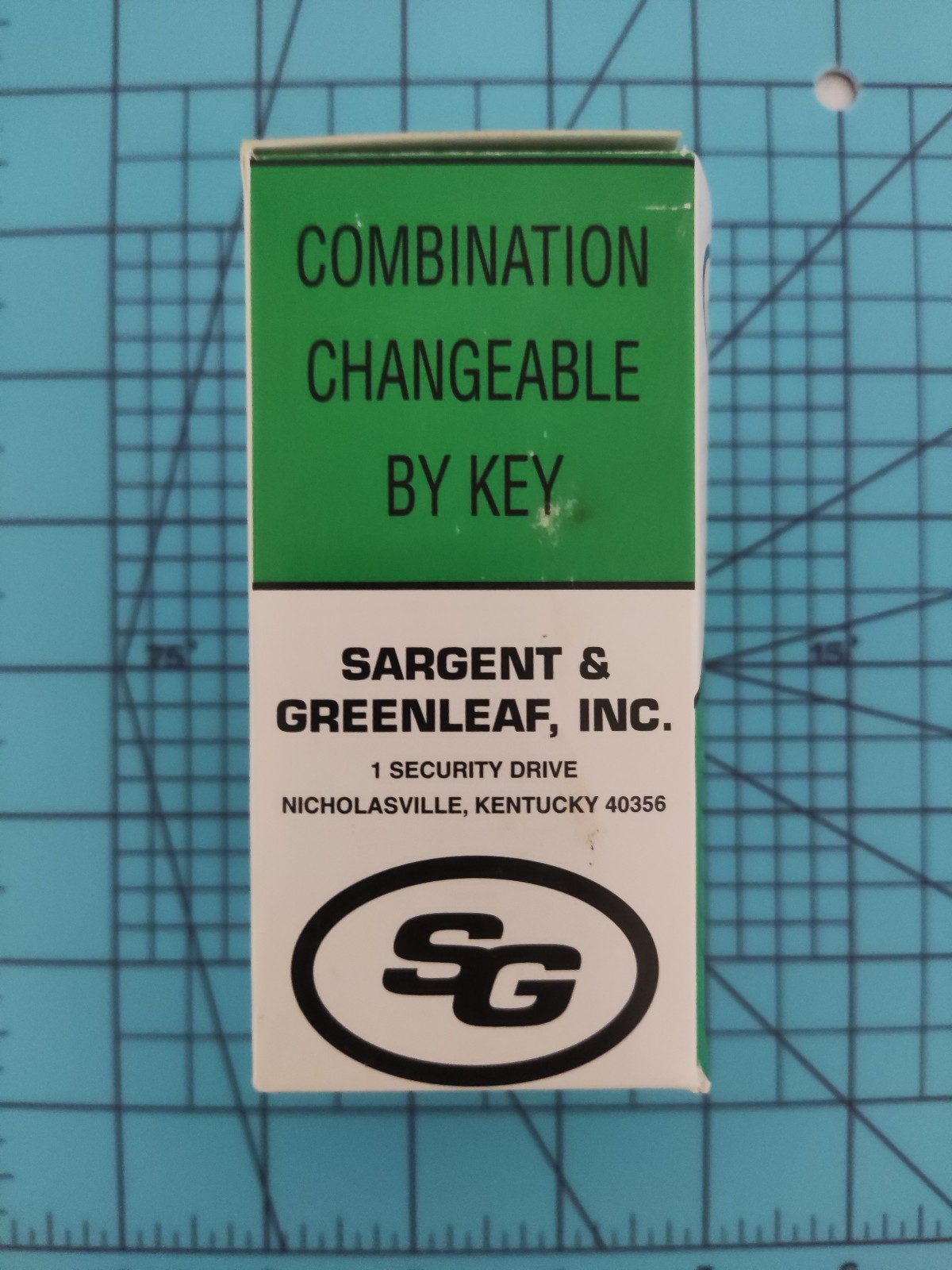 Sargent & Greenleaf Inc. 8077AD High Security Combination Changing Key Padlock