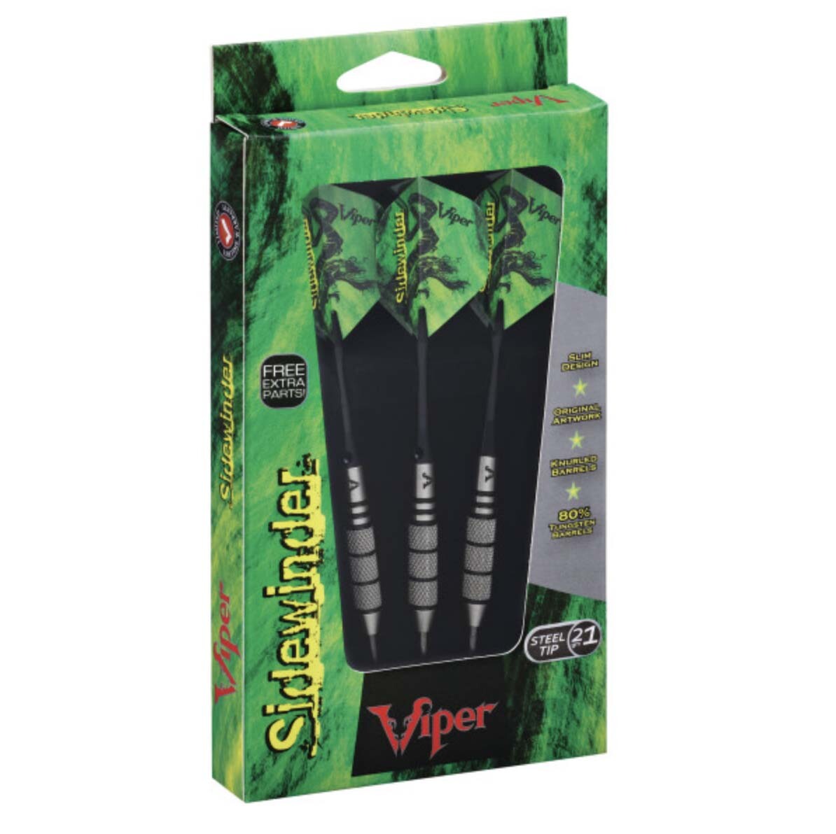 Viper Sidewinder 80% Tungsten Steel Tip Darts 21 Grams