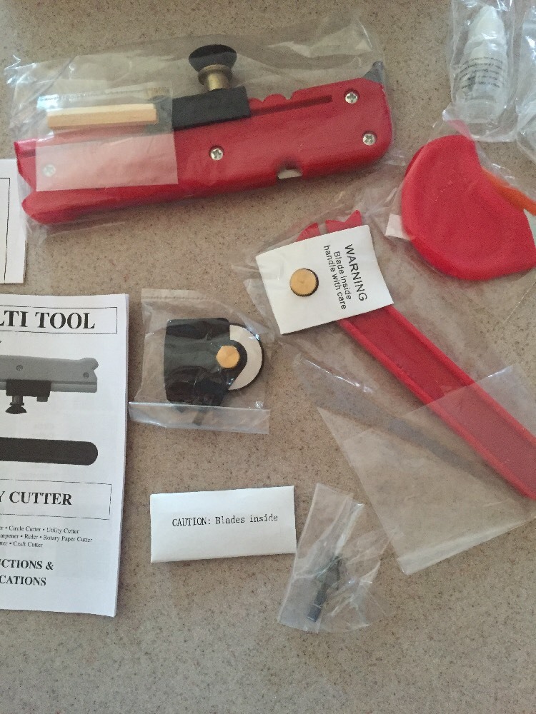 Multi Tool 10 Way Cutter Glass Tile Sharpener Ruler Circle Cutter W/replacement