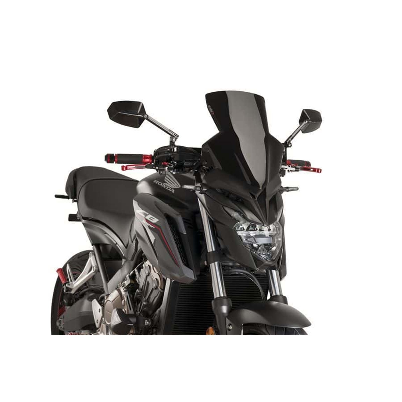 Puig New Generation Sport Windscreen - Black for Honda 9687N