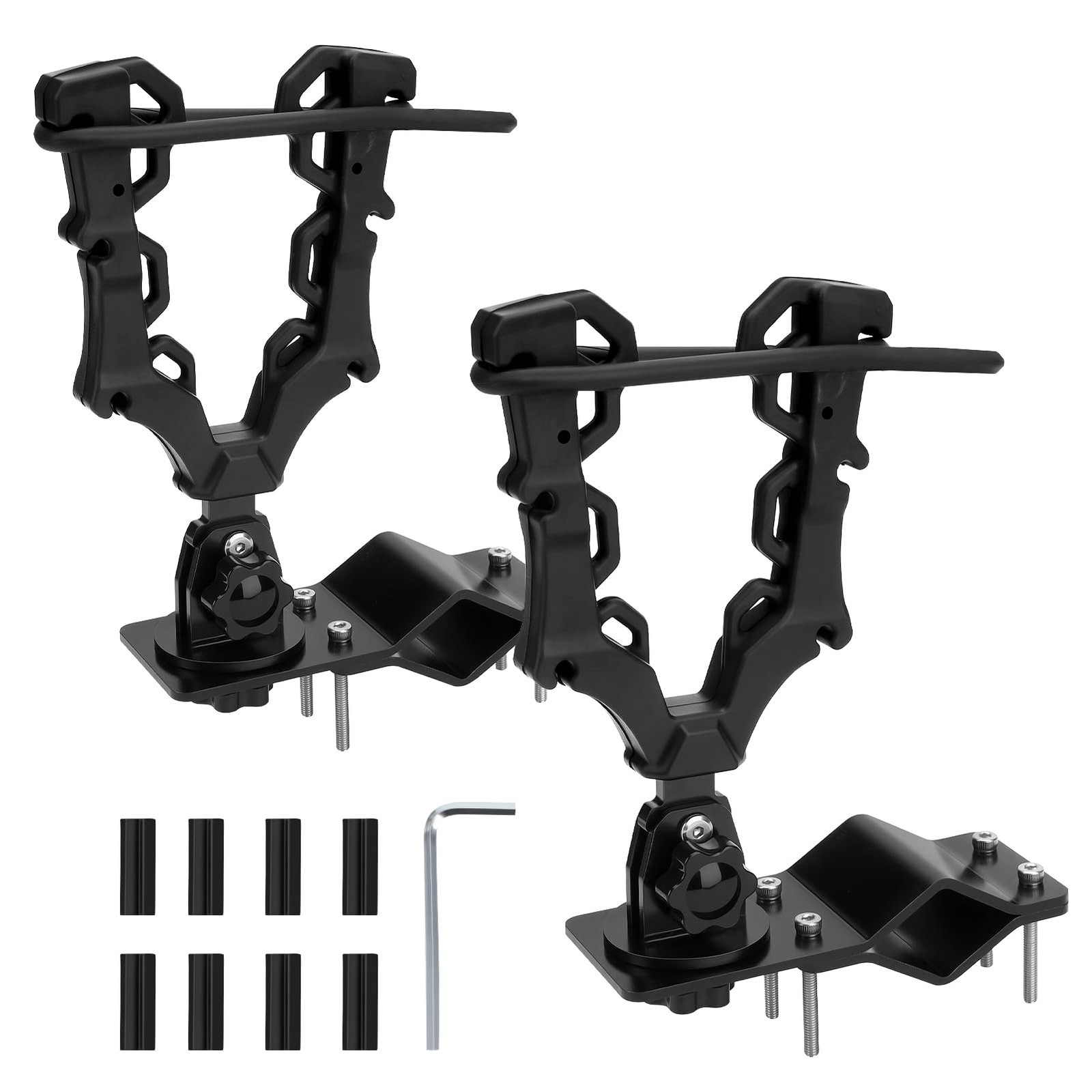 Upgraded Single ATV/UTV Gun Rack, Hunting Tool Holder Mount Compatible with U...