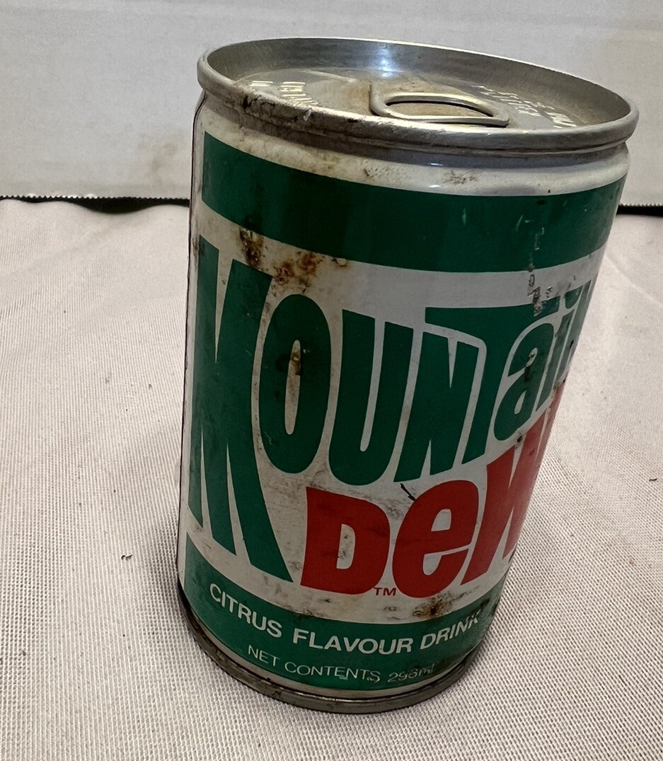 Vintage  Unopened Arabic Mountain Dew Can, EXTREMELY RARE!! Pull Tab